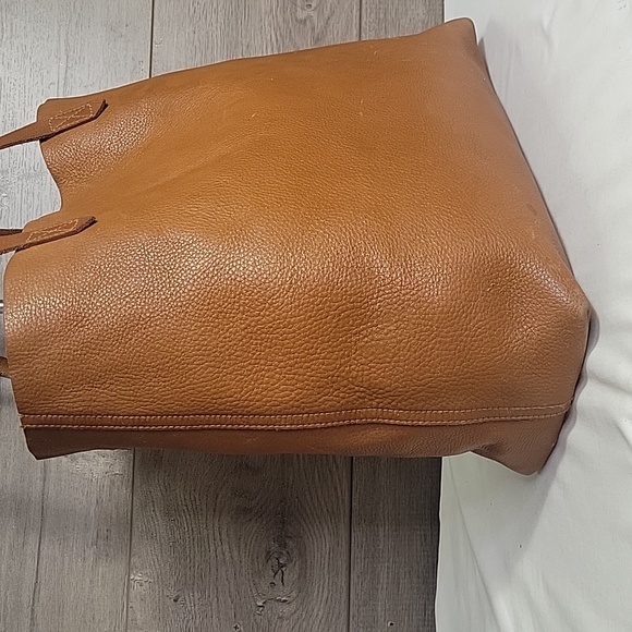 Large Madewell Tan Leather Tote Bag - Picture 3 of 15